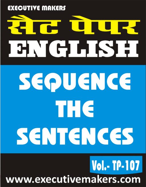 TP107 ENGLISH LANGUAGE SEQUENCE THE SENTENCES PART-2 (इस पुस्तक को निःशुल्क पढ़ने के लिए, OPEN THIS BOOK पर क्लिक करें। इस पुस्तक को डाउनलोड करने के लिए ADD TO CART पर क्लिक करें। To read this Book For Free, Click on OPEN THIS BOOK. To Download This Book, Click on ADD TO CART.)