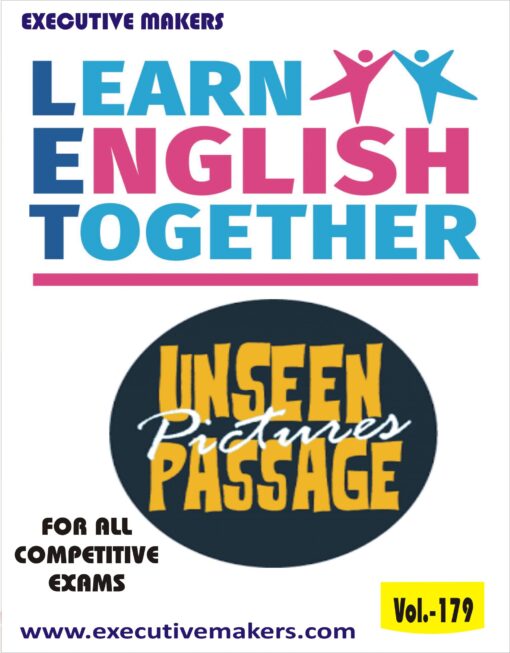 V179 ENGLISH LANGUAGE UNSEEN PASSAGE SET-2 (इस पुस्तक को निःशुल्क पढ़ने के लिए, OPEN THIS BOOK पर क्लिक करें। इस पुस्तक को डाउनलोड करने के लिए ADD TO CART पर क्लिक करें। To read this Book For Free, Click on OPEN THIS BOOK. To Download This Book, Click on ADD TO CART.)