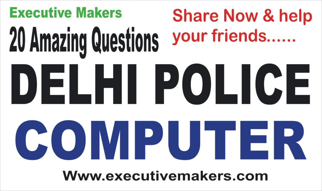 20 Amazing Delhi Police Computer Points